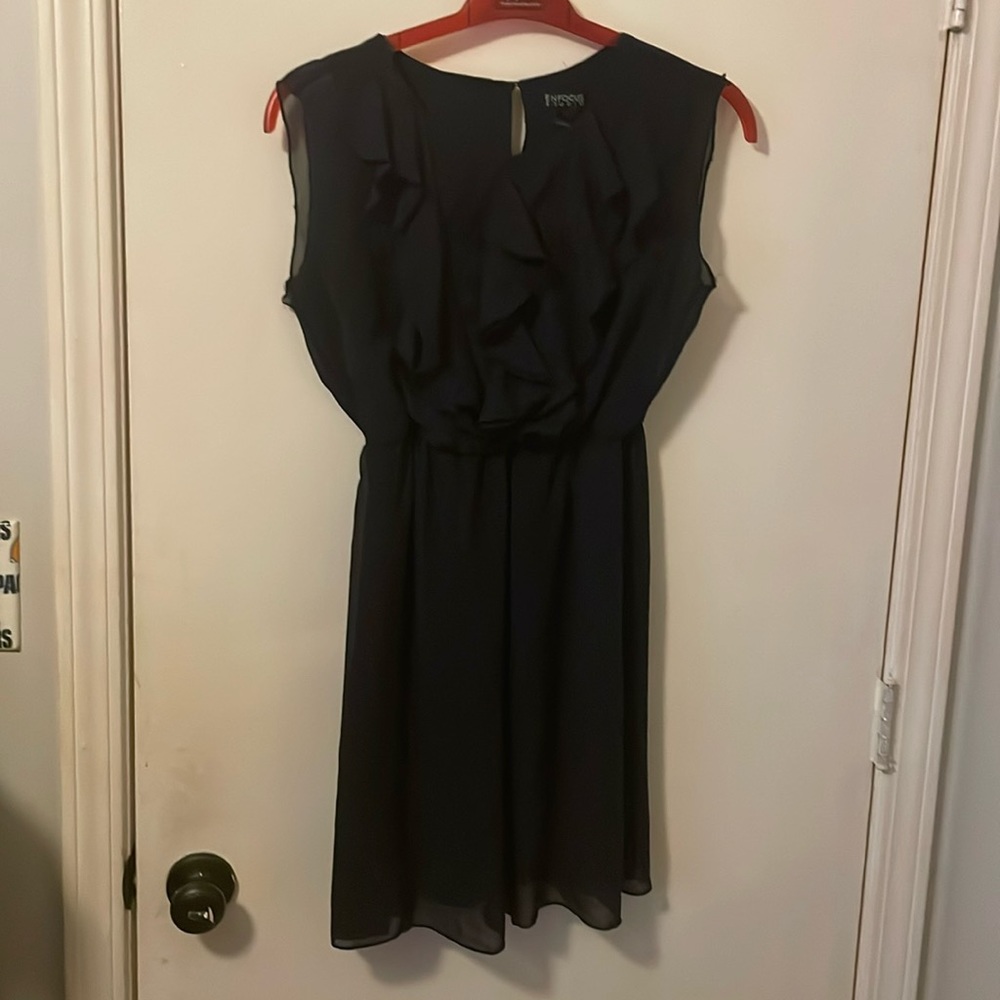 Enfocus Studio, size 4 black dress with ruffles
